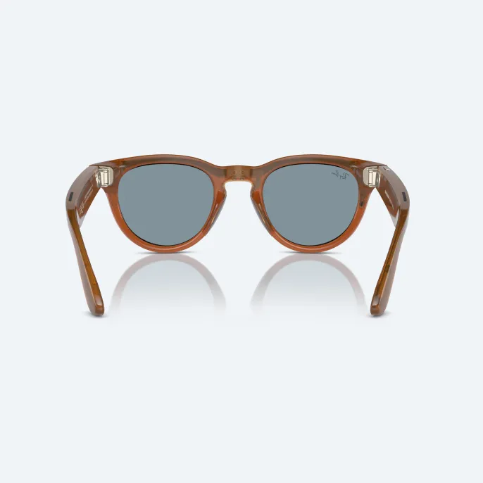 Умные очки Ray Ban Headliner (2-е поколение) Shiny Caramel Transparent/Teal Blue